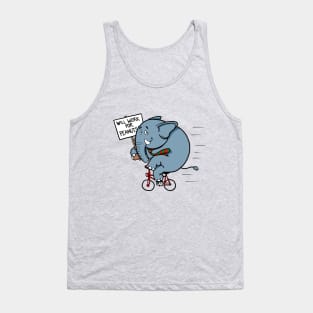 Elephants Work for Peanuts Tank Top